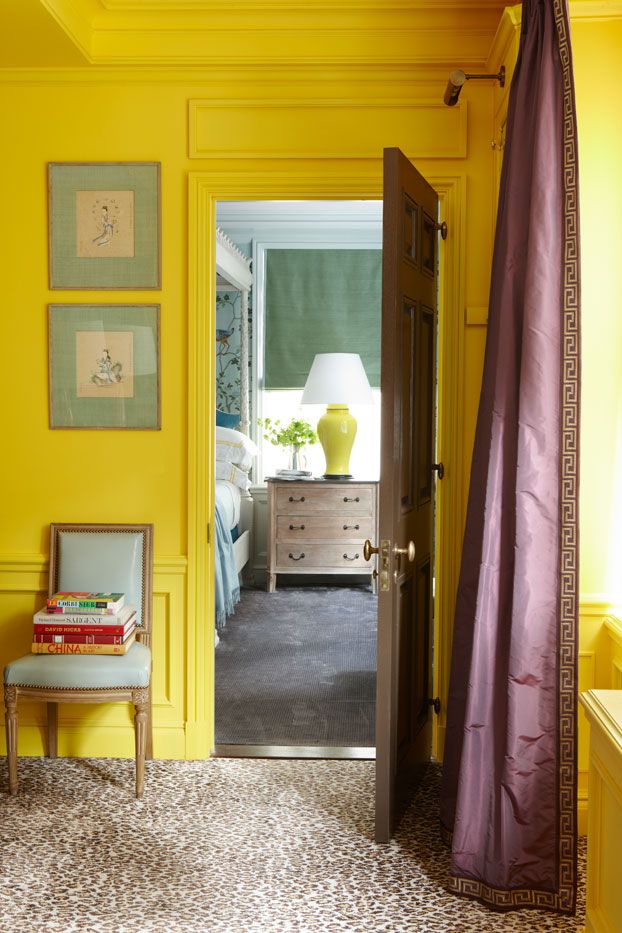 bright yellow room