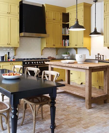 mustard cupboards kitchen