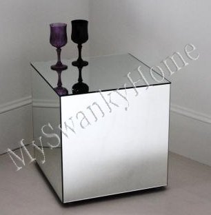 mirror cube coffee table
