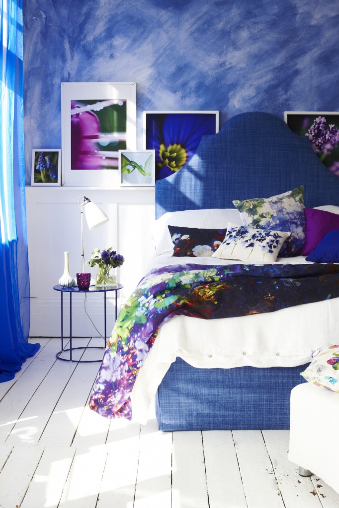 watercolor bedroom blue