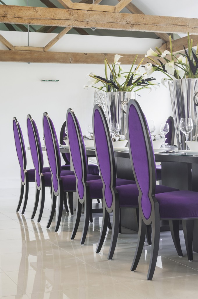 Berkshire Grade Two Octagonal Barn purple chairs