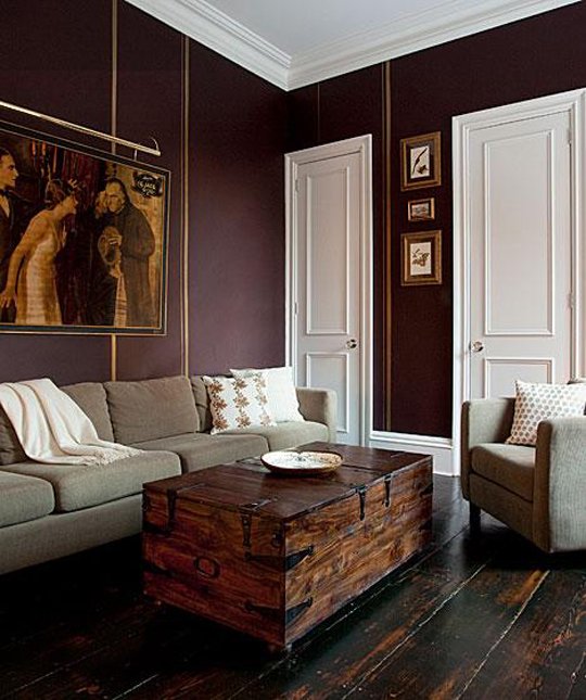 Vintage Wine Benjamin Moore Paint living room