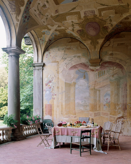 Seventeenth century frescoe mural