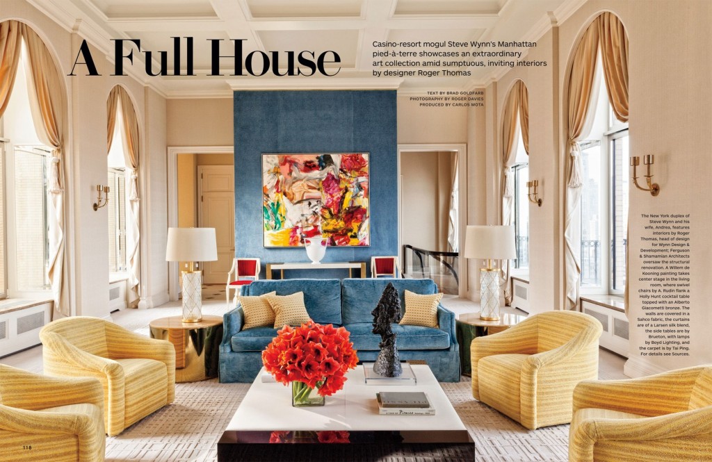Full House - Architectural Digest March 2014 interior editorial