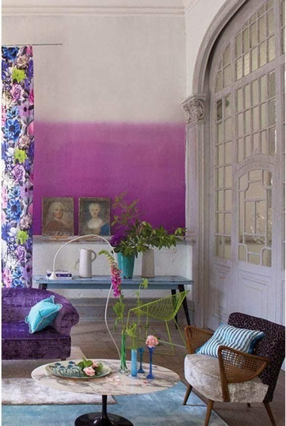 radiant orchid living room
