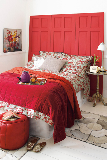 red bedroom