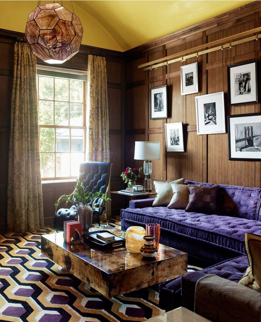 purple-sofa-and-geometric-rug