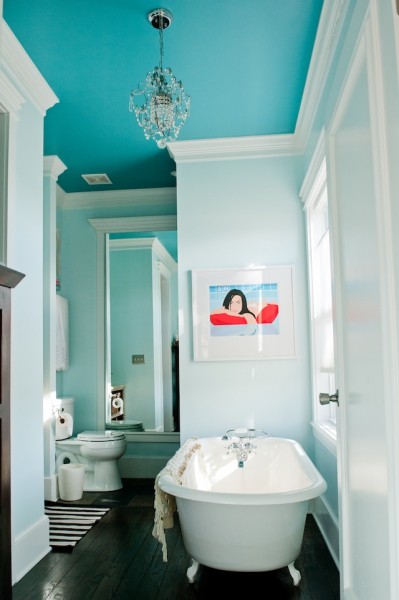 Benjamin Moore Peacock Blue On The Ceiling Interiors By Color