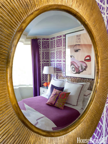 teenage girl purple bedroom