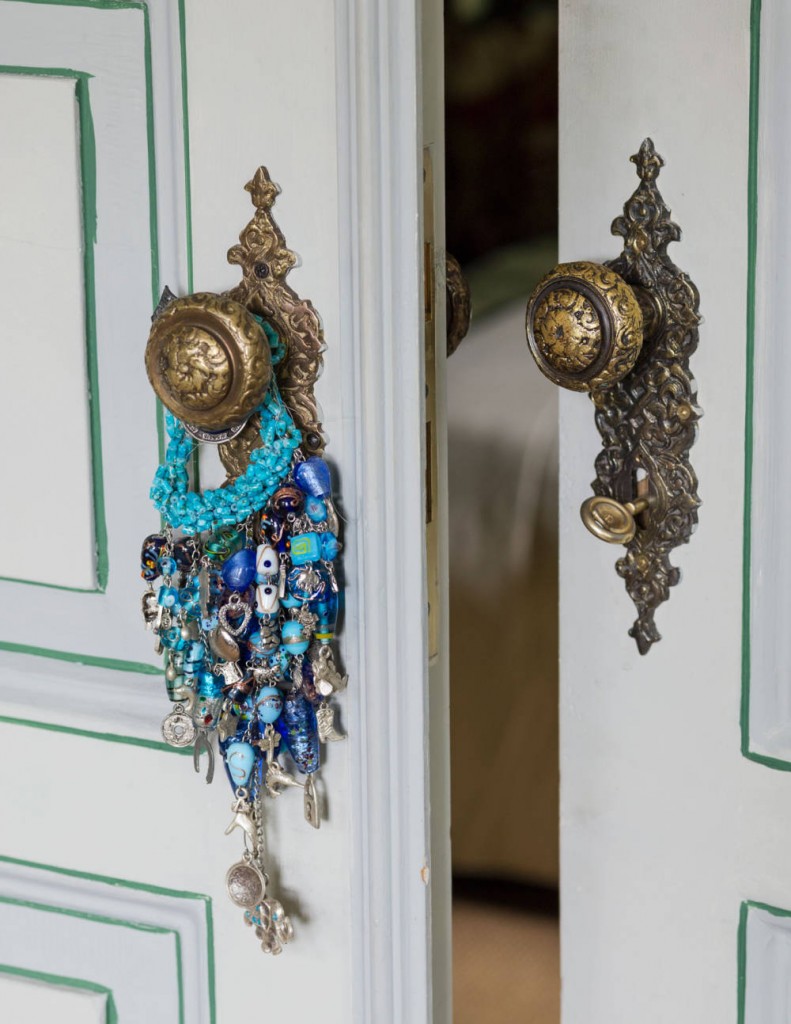 talismans on door handles