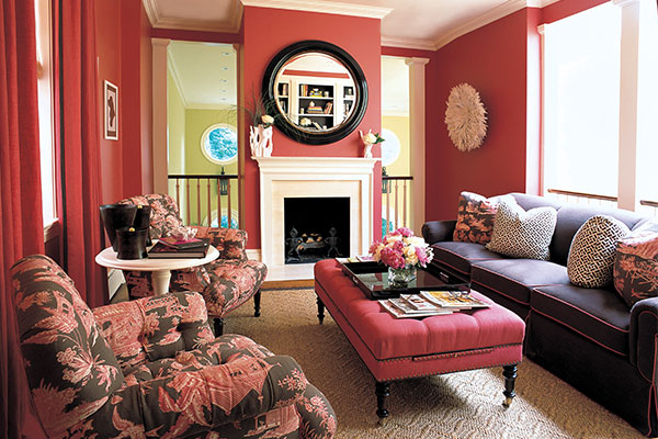 Alessandra Branca pink living room
