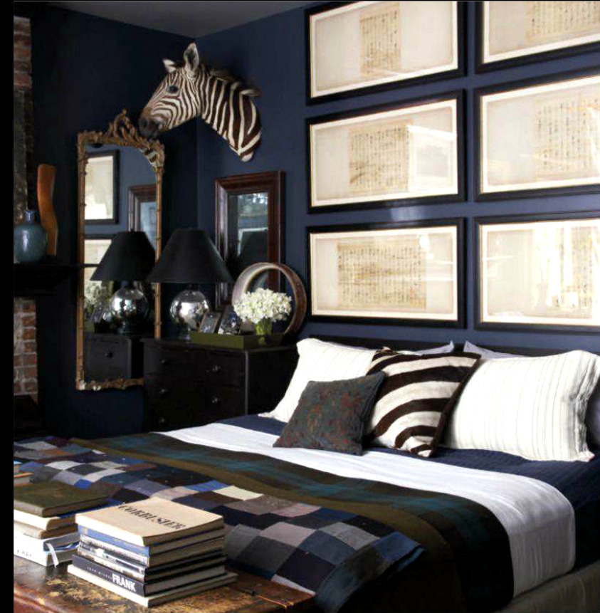 Blue Note Benjamin Moore master bedroom