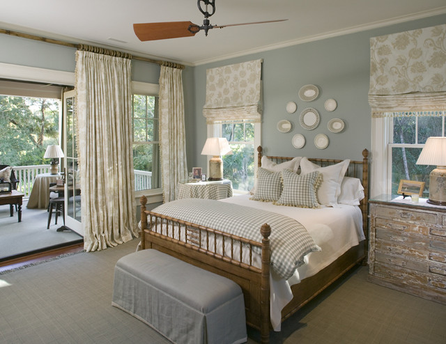 Southern Bedroom in Light Blue - Interiors By Color