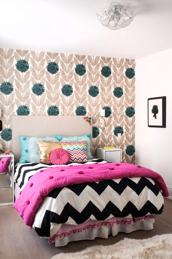 Modern Chevron Bedroom - Interiors By Color