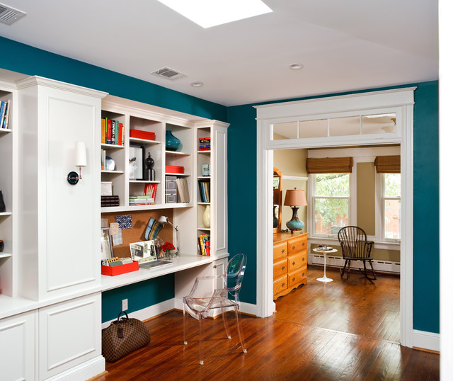 Naples Blue 2057-30 by Benjamin Moore home office