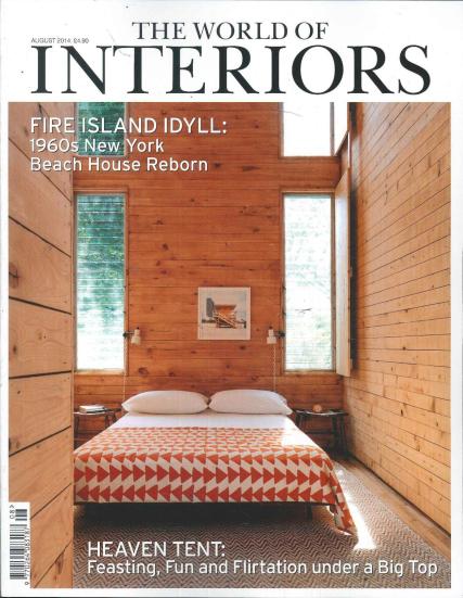 The World of Interiors magazine august 2014