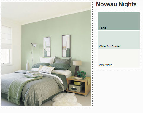 dulux-bedroom-in-green-paints