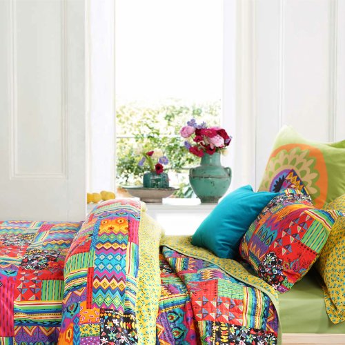 exotic colorful boho bedding 1