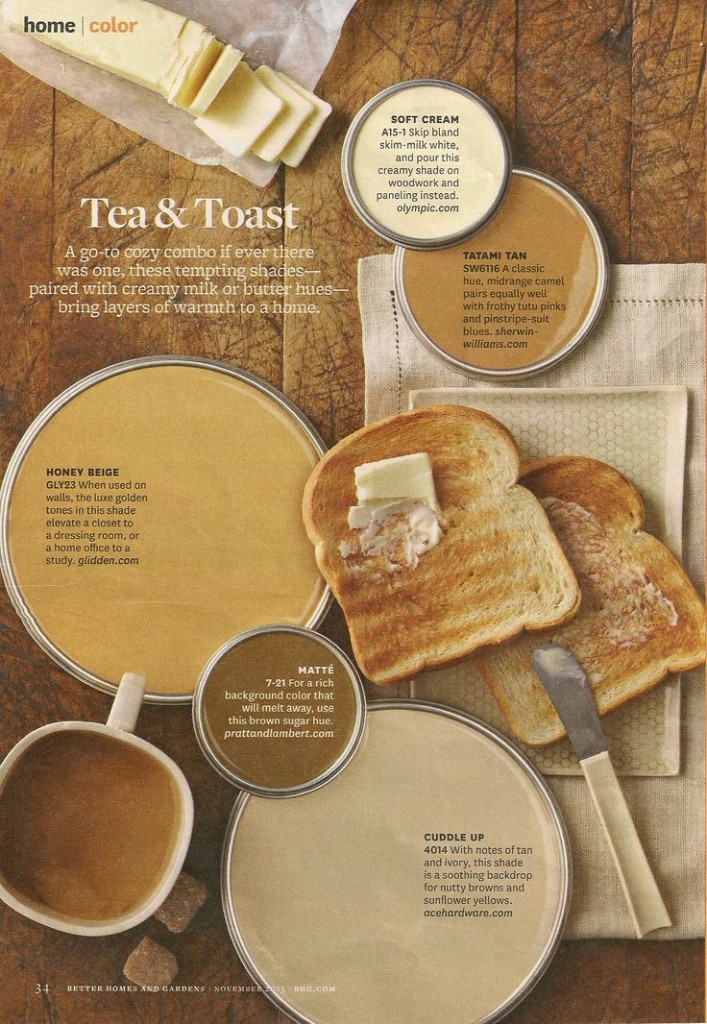 BHG Tea & Toast Color Palette