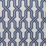 China Seas - Gorrivan Fretwork French Blue & Navy