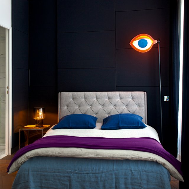 minimalist masculine bedroom