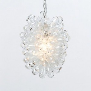 Soda glass chandelier