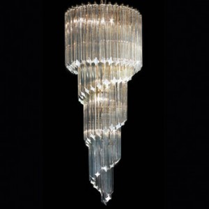 Waterfall chandelier