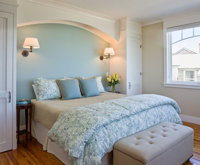 Benjamin Moore's Palladian Blue Bedroom