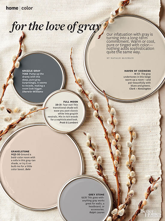 Better Homes and Gardens March 2014 Paint Palette