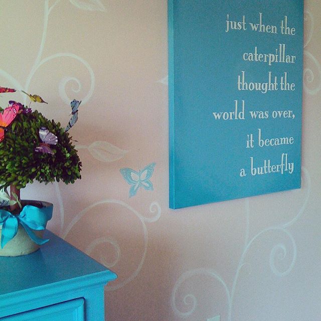 Sherwin Williams Charming Pink and Turquoise