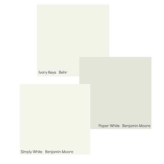 Along with Simply White and Alabaster, other white paint colors forecasted to popular in the coming year include Behr Ivory Keys and Benjamin Moore Paper White.