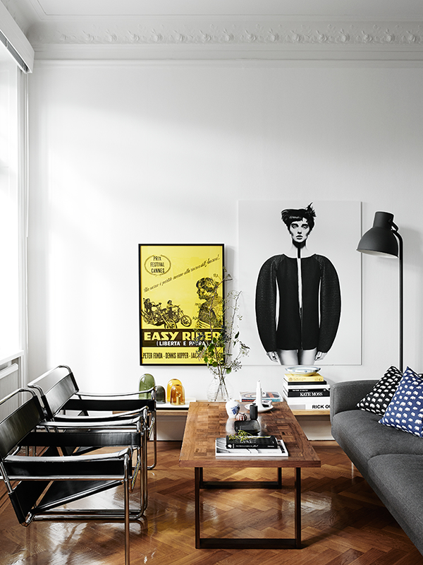 The Stockholm home of a fashion stylist