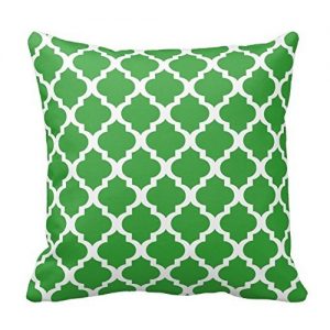 kelly green decorative pillow