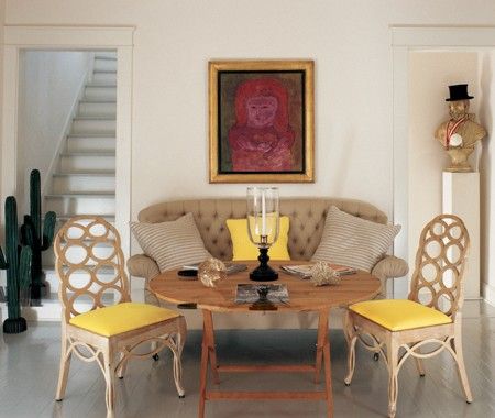 Albert Hadley ~ the dining room in his Naples, FL home