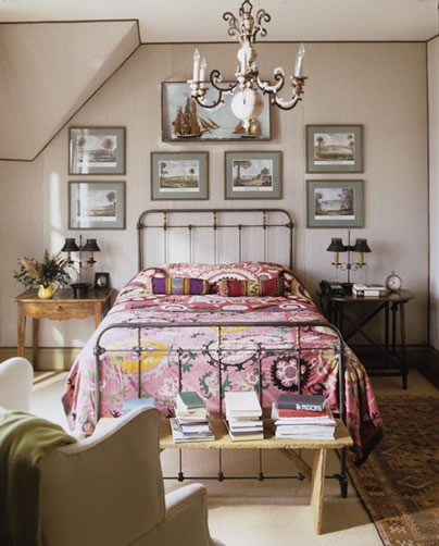 Traditional boho bedroom