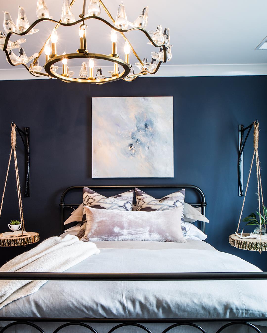 Benjamin Moore Hale Navy Bedroom Paint