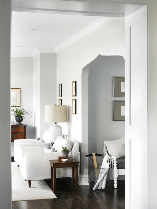 Walls painted in Benjamin Moore's Gray Owl by CCG Interiors, LLC.