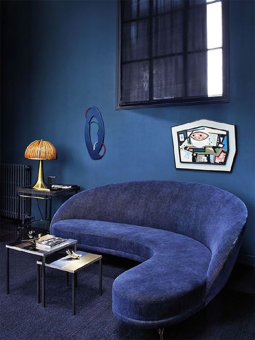 9 Interior Decor Living Rooms in Moody Blue - Interiors By Color