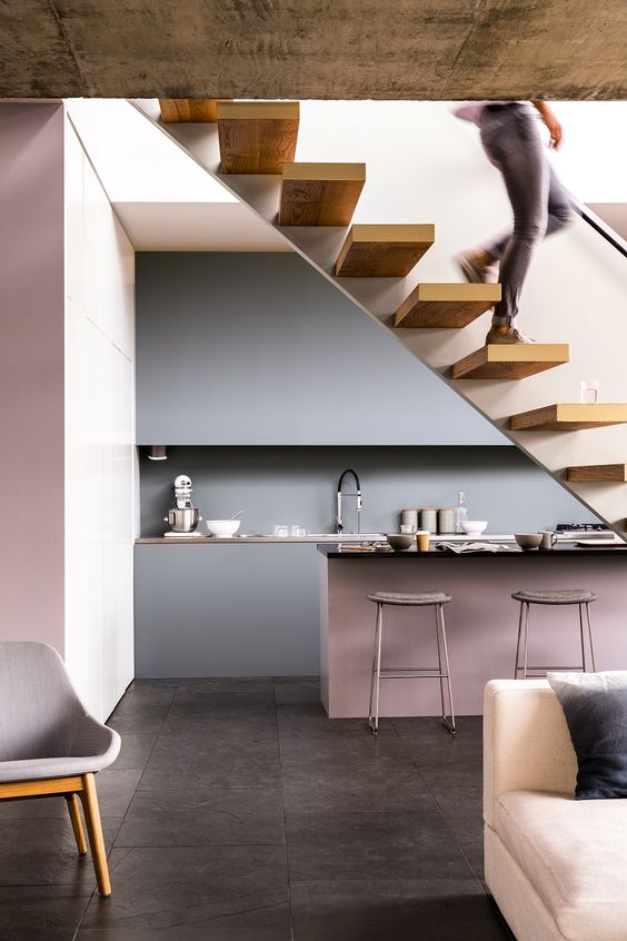 pink-and-gray-kitchen