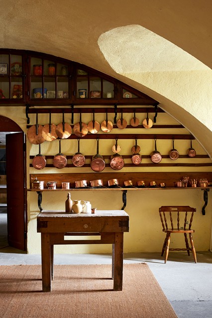 chateau style interior kitchen