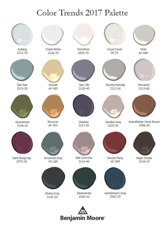 Moore Interior Paint Color Chart