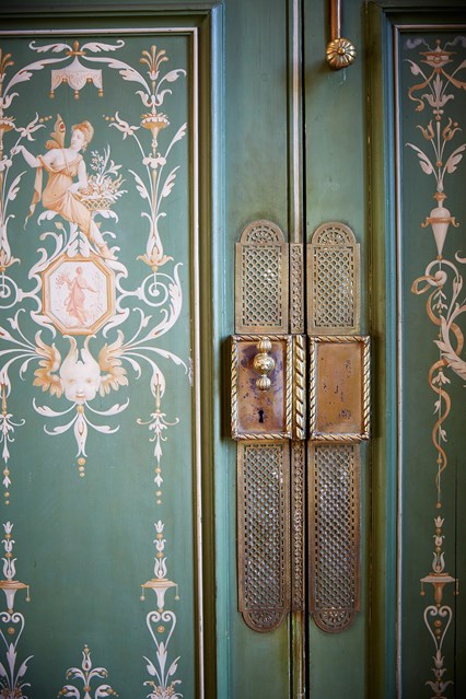 Château de Sully, a castle in Burgundy, France detail