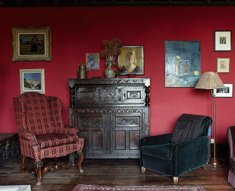 Living Room in Rectory Red No.217