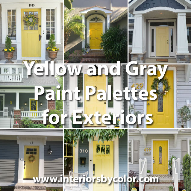 Yellow and Gray Design with Paint