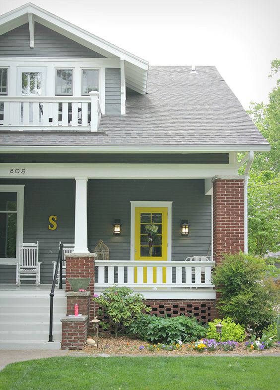 Yellow and Gray Design with Paint