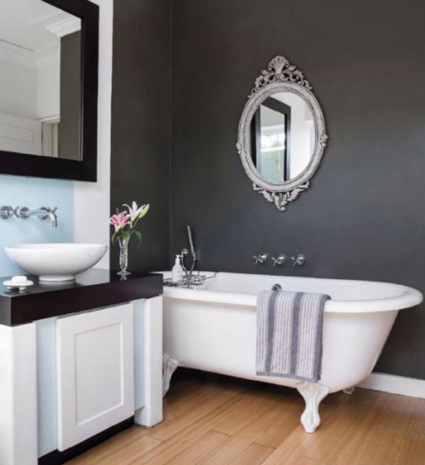 Bathrooms with Black Walls