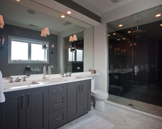 Benjamin Moore Kendall Charcoal bathroom vanity