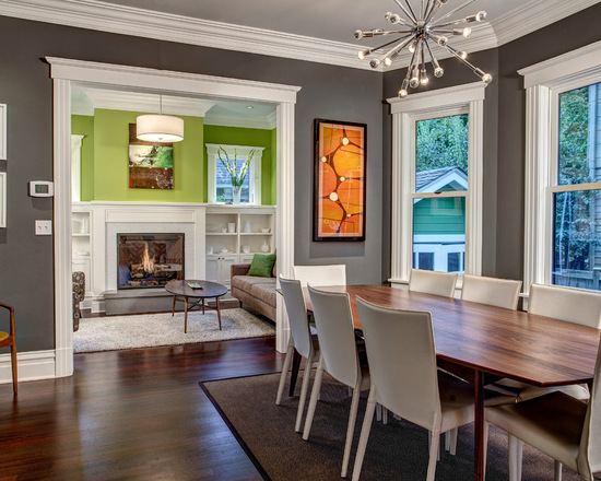 Benjamin Moore's Kendall Charcoal HC-166 dining room