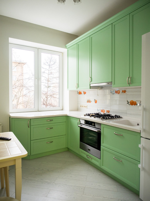 Spring green kitchen