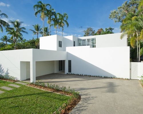 White exterior home